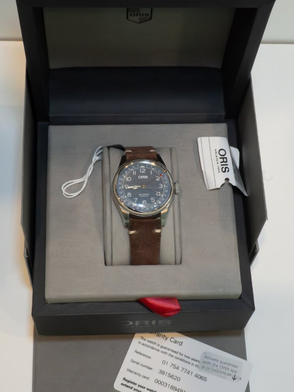 Oris Big Crown Pointer Date Steel Blue Men's Watch -open box